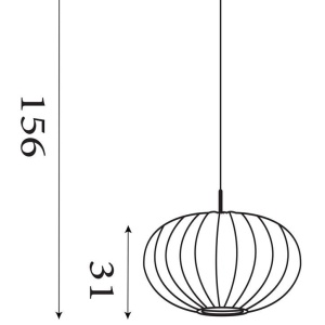 Lustra suspendata stil cocoon Bonnie 625870 universul-luminii.ro