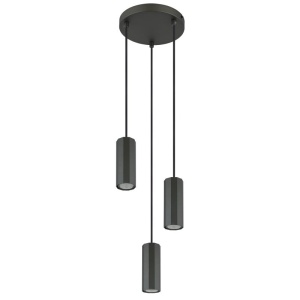 Lustra suspendata stil minimalist JAMES 3L gri 162160 universul-luminii.ro