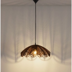 Lustra suspendata stil natural ratan maro FLARE - Img 6