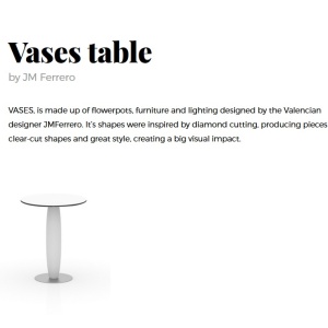 Masa de exterior / interior design modern premium VASES 60cm - Img 2