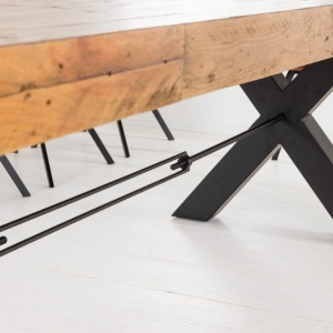 Masa design industrial Thor 300cm Pin maro vintage - Img 5