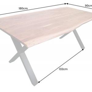 Masa design industrial vintage Mammut X 180cm, salcam - Img 6