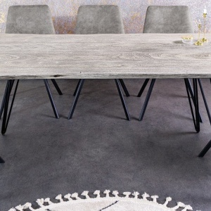 Masa design industrial vintage Scorpion 140cm, salcam gri - Img 3