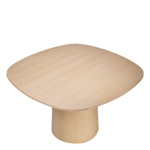 Masa design LUX Motto furnir stejar, 130x130cm
