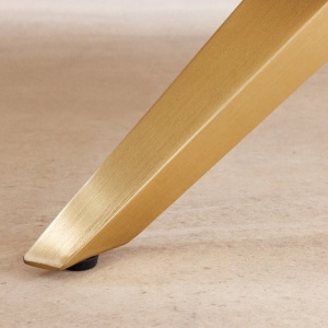 Masa design modern, Metal, Auriu, Ceramica, Alb, ART LIVING 200cm, A-46202 VC - Img 12