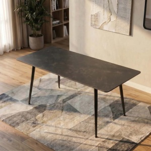 Masa dining cu blat ceramic Milano gri 140x80cm