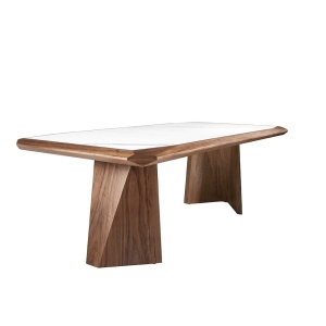 Masa dining design LUX Walnut 220x110cm - Img 3