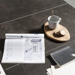 Masa dining extensibila design modern Walnut, 180-230x90cm AC-DT797 - Img 9