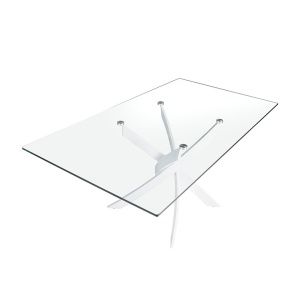 Masa dreptunghiulara design modern Veola alb, 180x95cm - Img 6