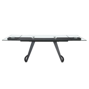 Masa extensibila deosebita design LUX Black Steel 180-270x100cm - Img 6