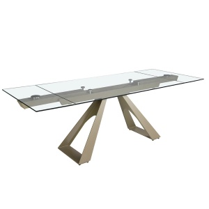 Masa extensibila deosebita design LUX Glass 160-240x100cm