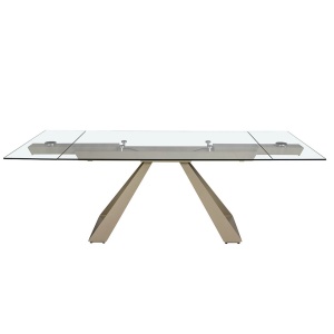 Masa extensibila deosebita design LUX Glass 160-240x100cm - Img 9
