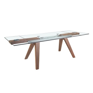 Masa extensibila deosebita design LUX Glass 180-270cm - Img 9