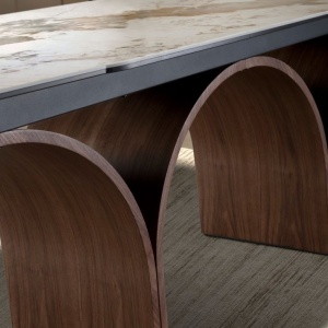 Masa extensibila deosebita design LUX Marble 180-260x100cm - Img 7