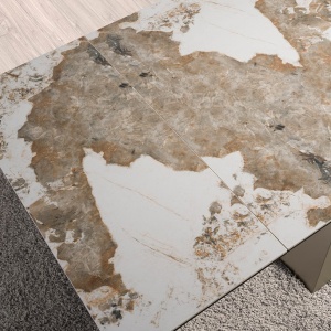 Masa extensibila deosebita design LUX Porcelain Marble 180-260x90cm - Img 3