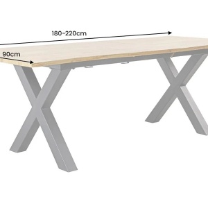 Masa extensibila design industrial Wild 180-220x90cm - Img 7