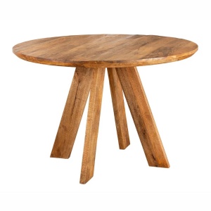 Masa rotunda din lemn masiv de mango ART WOOD 100cm - Img 2