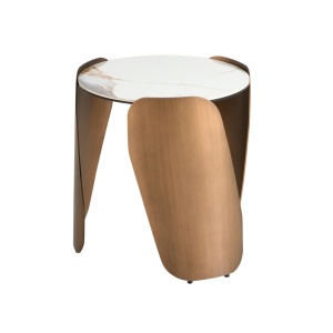 Masuta auxiliara design LUX Porcelain Marble 50cm - Img 2