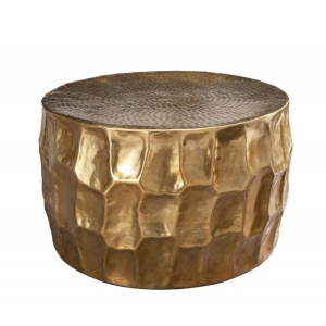 Masuta auxiliara design unicat Organic Orient 68cm, auriu