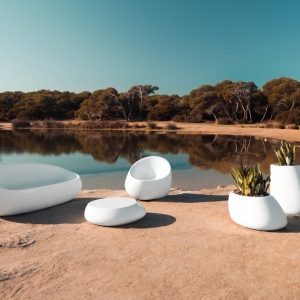 Masuta cafea de exterior / interior design ultra-modern premium STONE - Img 2