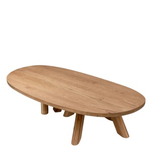 Masuta de cafea design LUX din lemn de stejar Bayshore