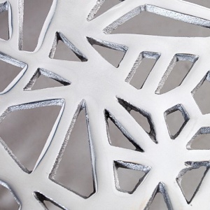 Masuta de cafea din aluminiu Abstract 60cm argintiu - Img 6