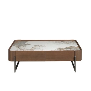 Masuta deosebita design LUX Walnut-Marble - Img 8