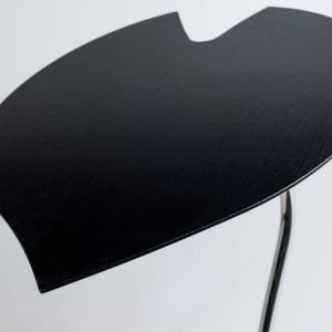 Masuta design LUX cu blat in forma de frunza, LEAF STEEL negru 7511942.96 - Img 2
