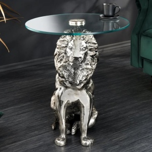 Masuta laterala design unic WILDLIFE LION 60cm - Img 8