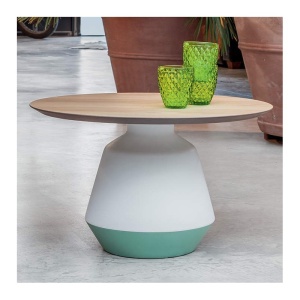 Masuta Living design LUX din ceramica si lemn Amira, 61cm - Img 11
