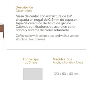 Masuta living eleganta Glayds AC-CP1806-G - Img 2