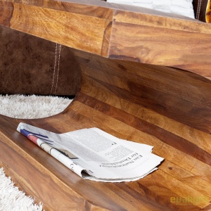 Masuta living robusta din lemn de trandafir Goa 120cm A-35898 VC - Img 3