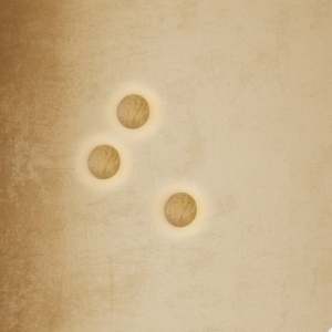 Mini Aplica de perete LED din piatra naturala si metal alb NATURAL STONE - Img 3