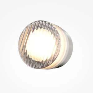 Mini Aplica LED CCT cu striatii diagonale Olo platinum - Img 2