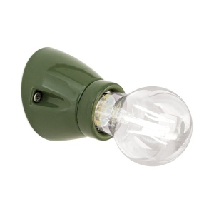 Mini Aplica perete din ceramica verde FROST