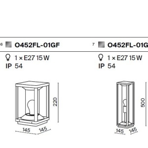 Mini Stalp iluminat exterior IP54 Cell H-22cm 182920 universul-luminii.ro