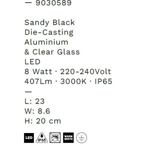 Mini Stalp LED iluminat exterior IP65 COSMIC H-20cm 228200 universul-luminii.ro