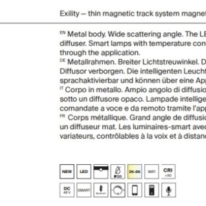 Modul LED, accesoriu pentru sina magnetica Exility, Basis Smart 12W 132250 universul-luminii.ro