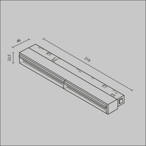 Modul LED, accesoriu pentru sina magnetica Exility, Parete alb 12W 160610 universul-luminii.ro