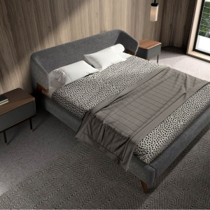 Noptiera deosebita design LUX Dark Grey-Walnut - Img 4