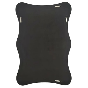 Oglinda de perete decorativa ALICE 120cm negru/ auriu - Img 3