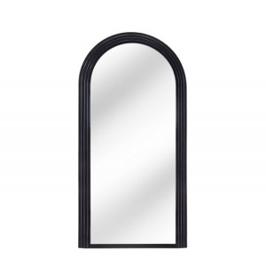 Oglinda de perete decorativa Art Deco 160cm, negru