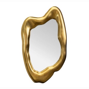 Oglinda de perete decorativa AURA 90cm auriu