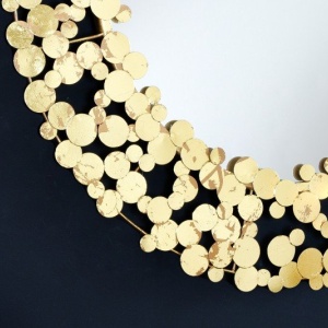 Oglinda de perete decorativa Coins 80cm - Img 5