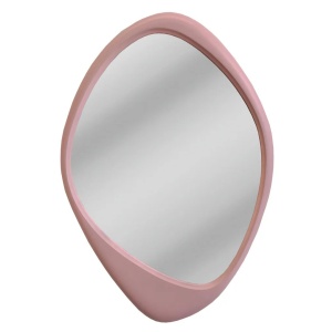 Oglinda de perete decorativa ORGANIC 90cm rosa - Img 4