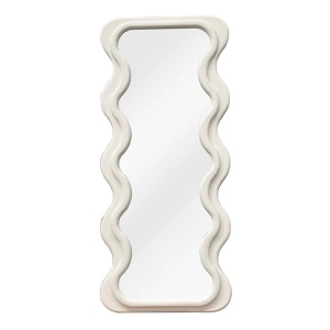 Oglinda de perete design modern CURVY 160cm, alb A-45942 VC