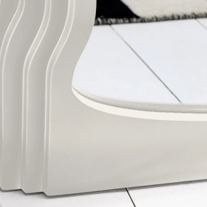 Oglinda de perete design modern Wave 160cm, alb A-45941 VC - Img 3