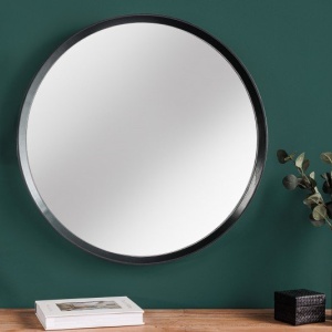 Oglinda decorativa cu rama din lemn Amsterdam 70cm - Img 5