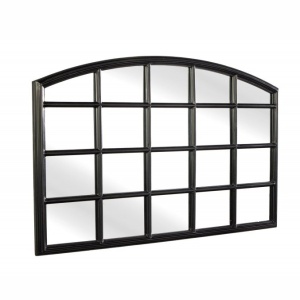 Oglinda decorativa design fereastra Paris 120cm negru