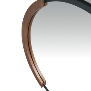 Oglinda decorativa design LUX Round black steel, 80cm - Img 5